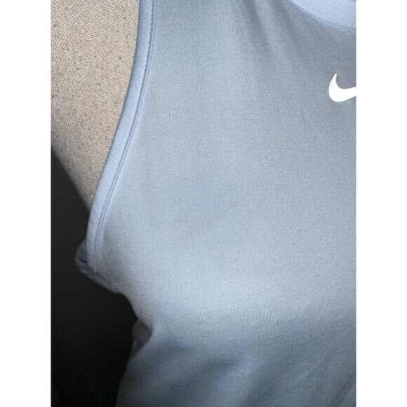 NIKE NWT $52 Dri-Fit size XL Women’s Light Blue Open Back Training Tank Top - Picture 5 of 12